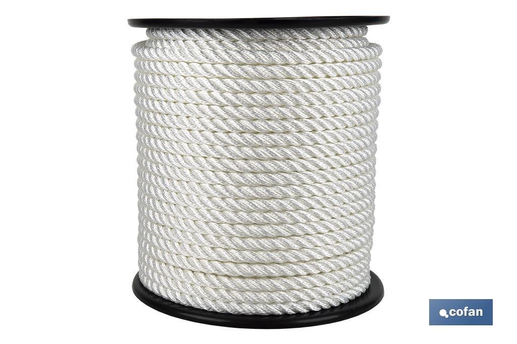 CARRETE CABO DE AMARRE 8 MM 200 M BLANCO (PACK: 1 UDS)