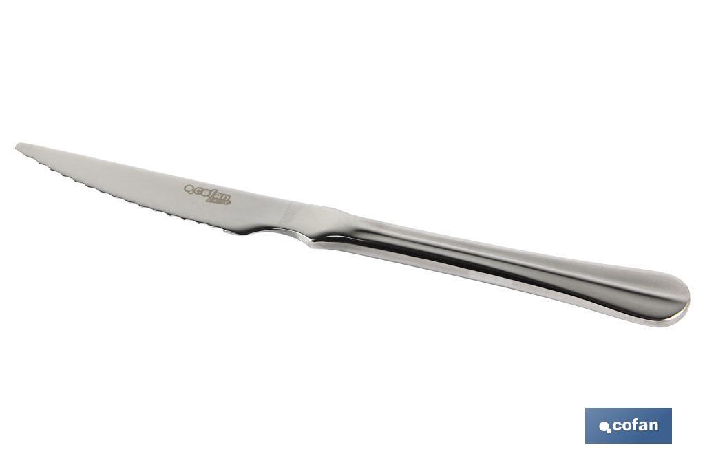 BL 2uds CUCHILLO DE CARNE INOX C-18/0 MODELO BOLONIA 2 mm (PACK: 1 UDS)