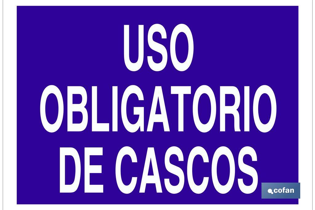 Uso obligatorio de cascos